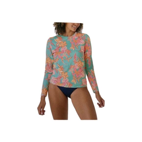 Roxy Womens Lightweight Long Sleeve UPF 50 Sun Protection Shirt Sz Large NWT - Picture 1 of 11